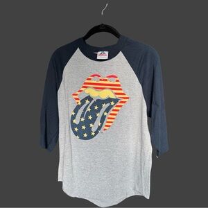 Rolling Stones graphic baseball tee
